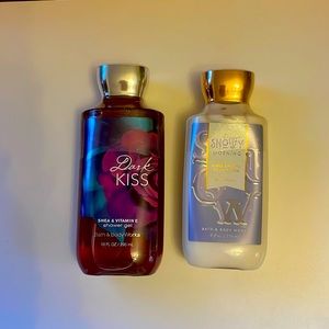 BATH AND BODY WORKS: Bundle one 8. ounce body lotion, 8 ounce body wash.